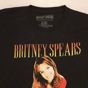 Britney Spears Band Crew Neck Short Sleeve Graphic T-Shirt Mens Size M Black